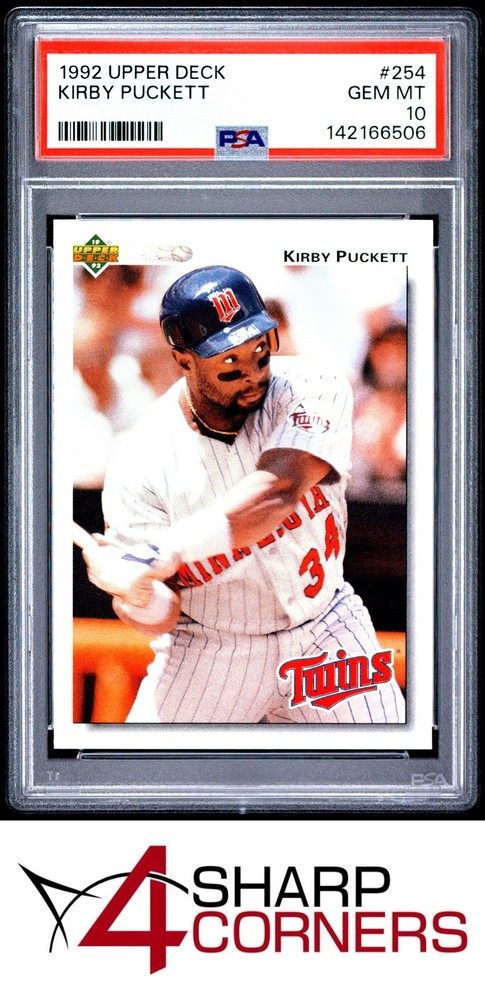 1992 Upper Deck #254 Kirby Puckett Twins Hof Psa 10New cards listed daily! Check back often!