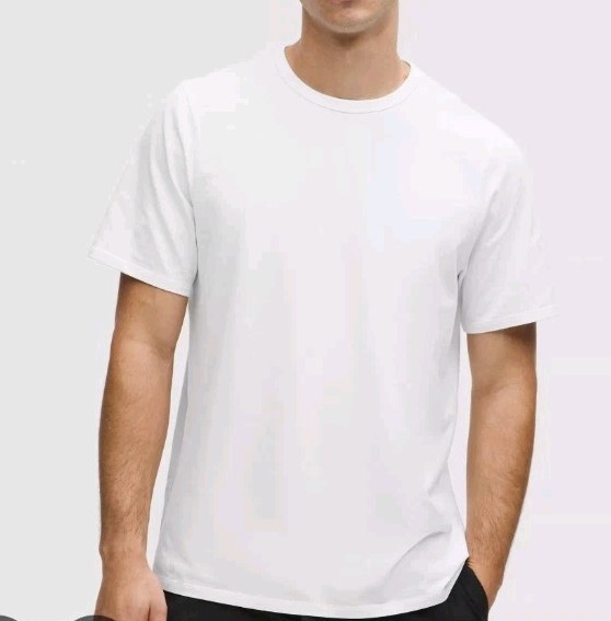 Lululemon Men's Cream Organic Cotton Short Sleeve T Shirt! 3XL