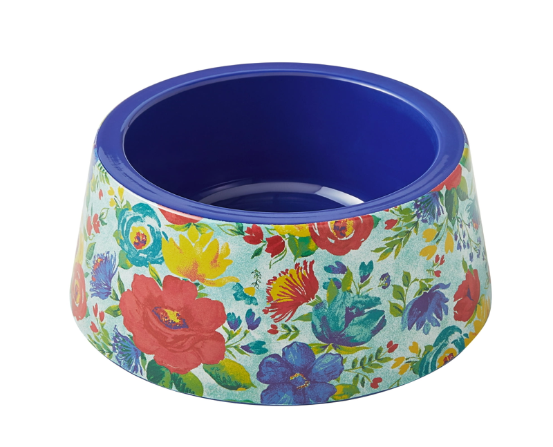 Pioneer Woman Delaney Medium 22-Ounce Melamine Pet Bowl – Durable, Stylish, and Perfect for Your Furry Friend’s Mealtime!