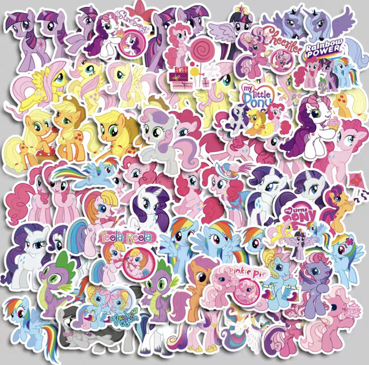 20pcs Kids Cute Cartoon Pony Stickers Scrapbook, Sticker Book, Creative Activity