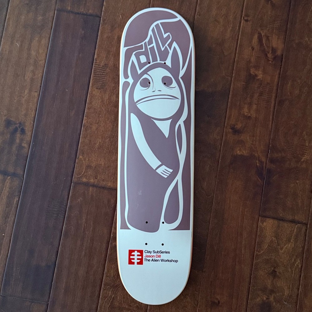 Rare NOS Jason Dill Alien Workshop Skateboard Deck Clay Sub Series Pendleton