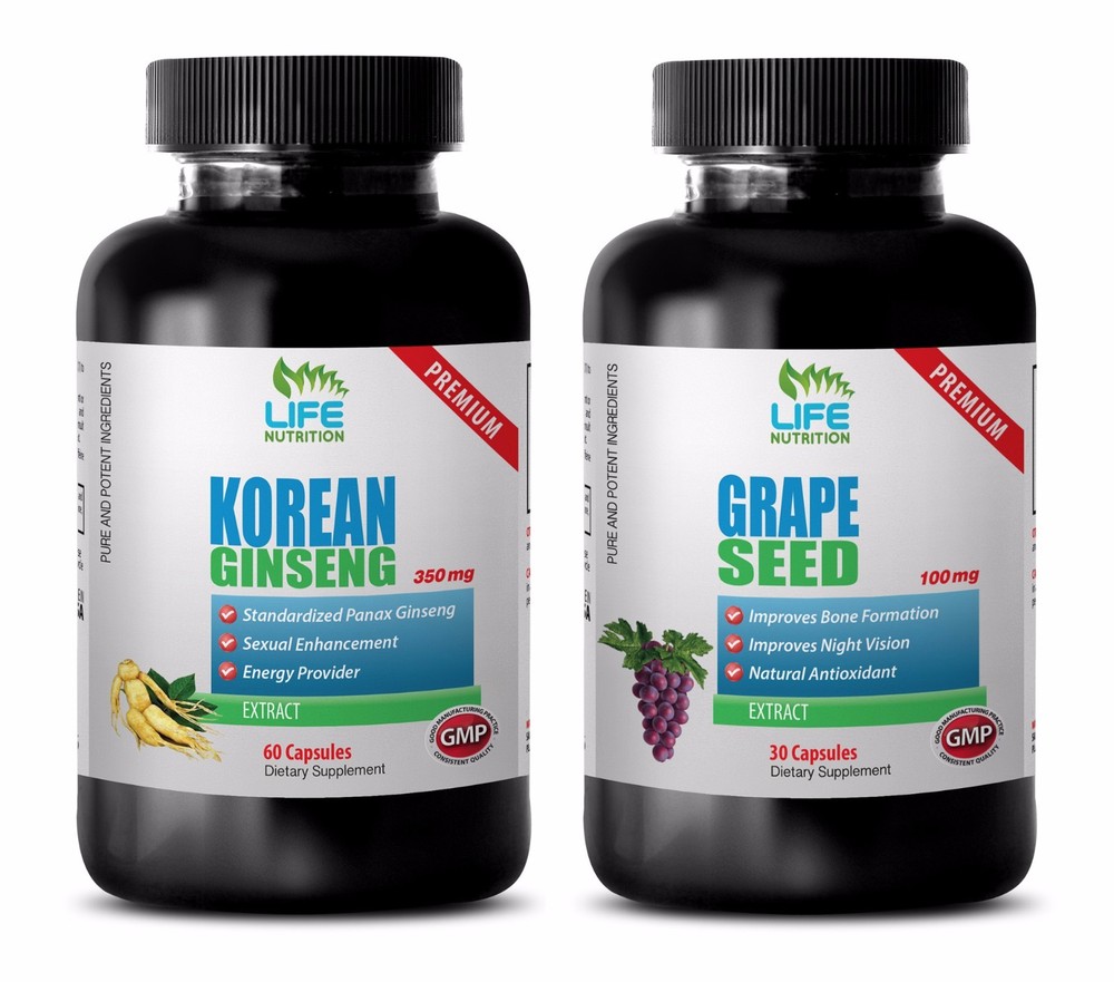 antioxidant complex - KOREAN GINSENG – GRAPE SEED EXTRACT COMBO 2B - red ginseng