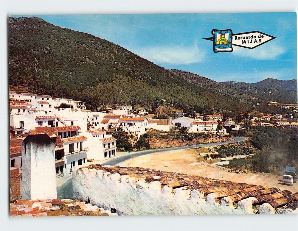 Postcard Partial view Recuerdo de Mijas Spain