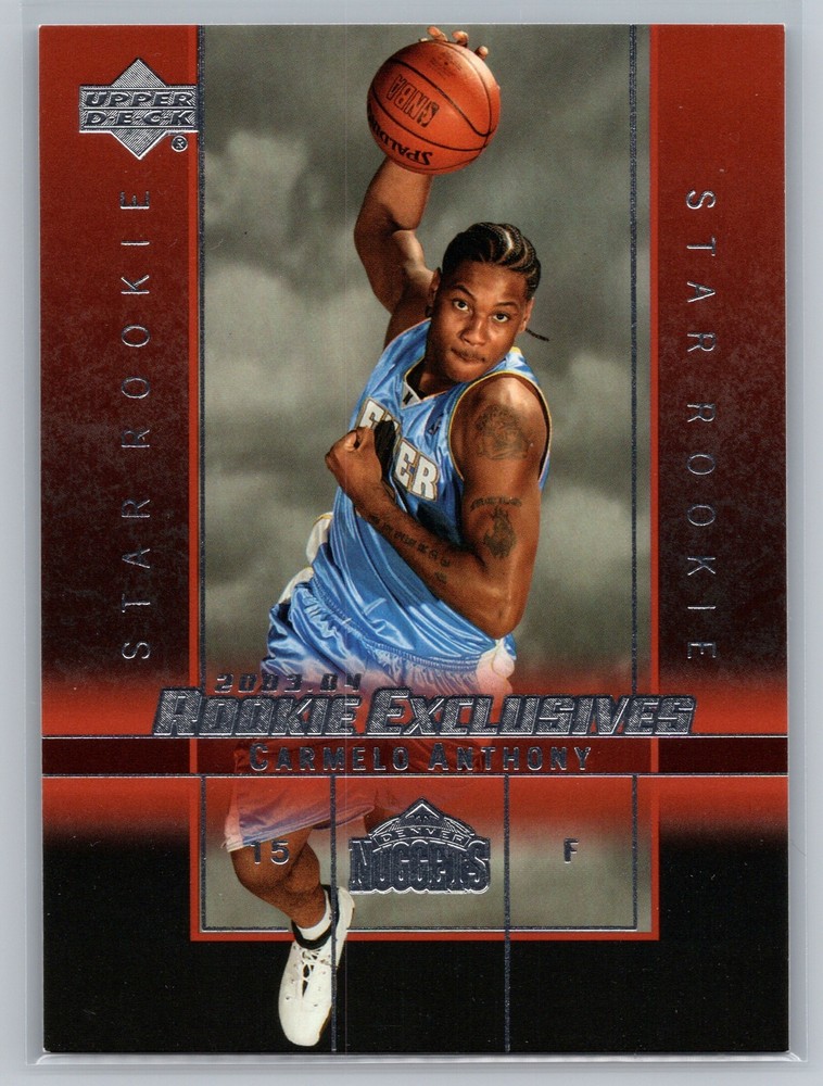 2003-04 Upper Deck Rookie Exclusives Carmelo Anthony #3
