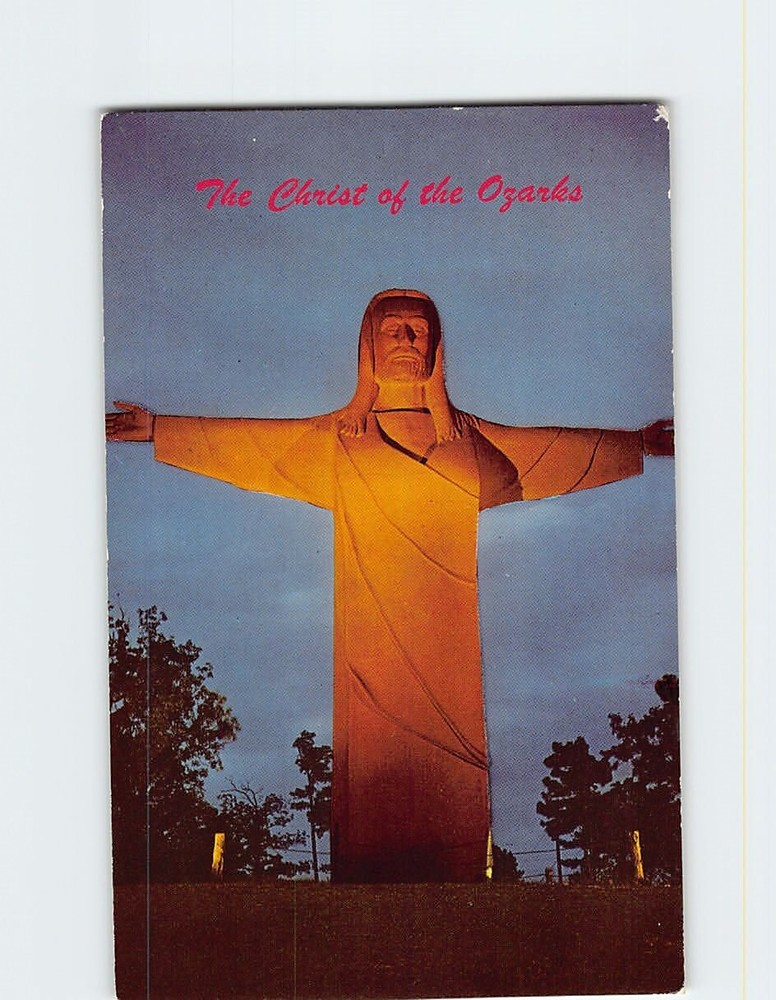 Postcard The Christ Of The Ozarks Eureka Springs Arkansas