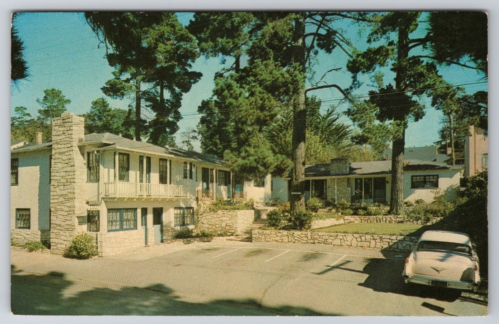 Winona Lodge Carmel-by-the-Sea CA Postcard Vintage Dexter Chrome 1950s