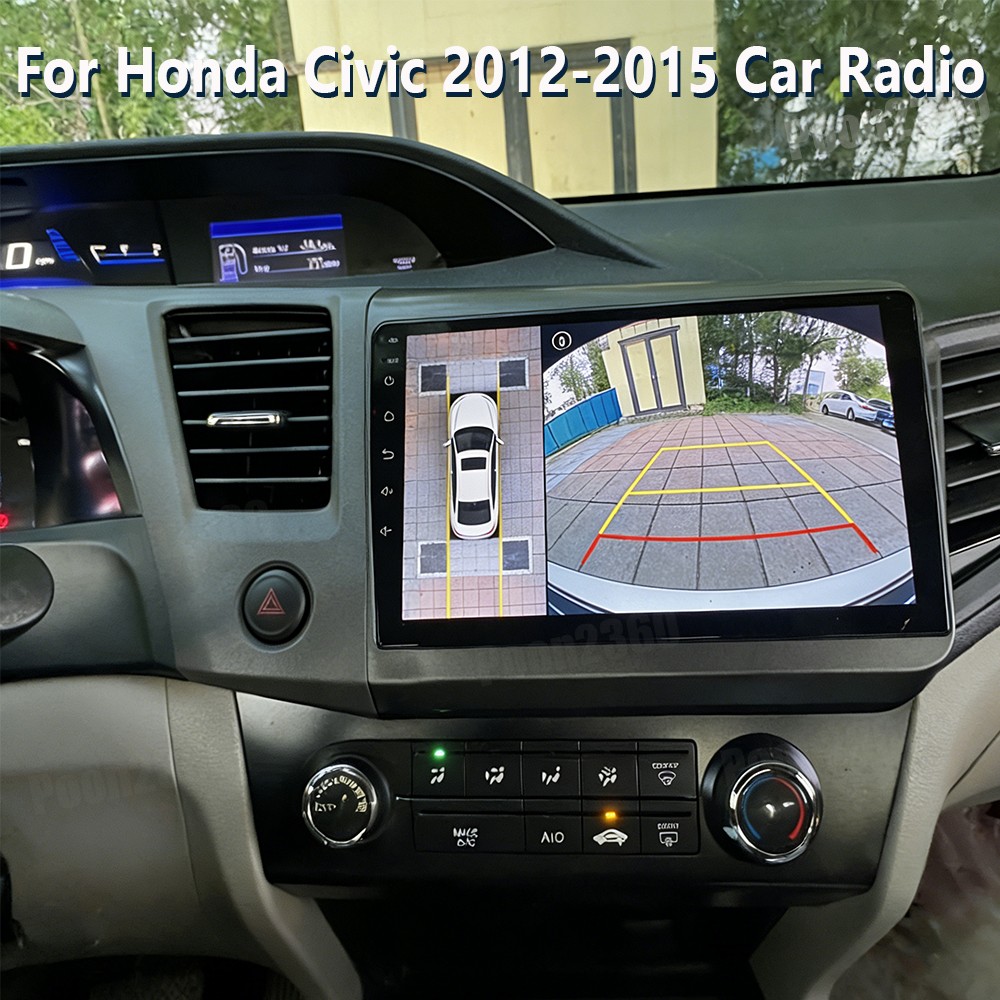 for Apple Carplay For 2012-2015 Honda Civic Car Stereo Radio Android GPS Navi US