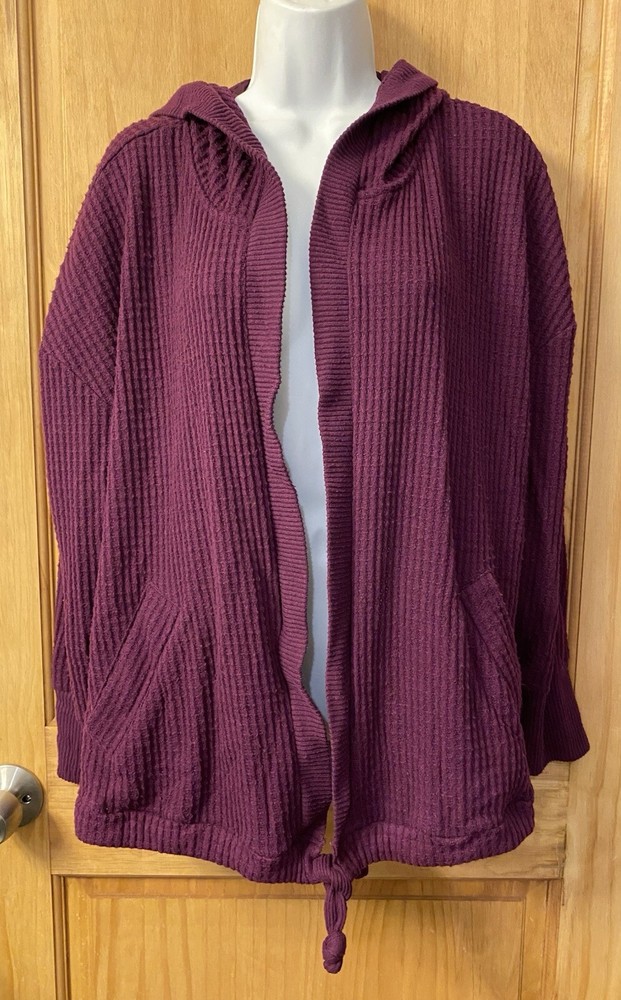 Torrid Cardigan Open Front Sweater Size 2 Raspberry Color (3)