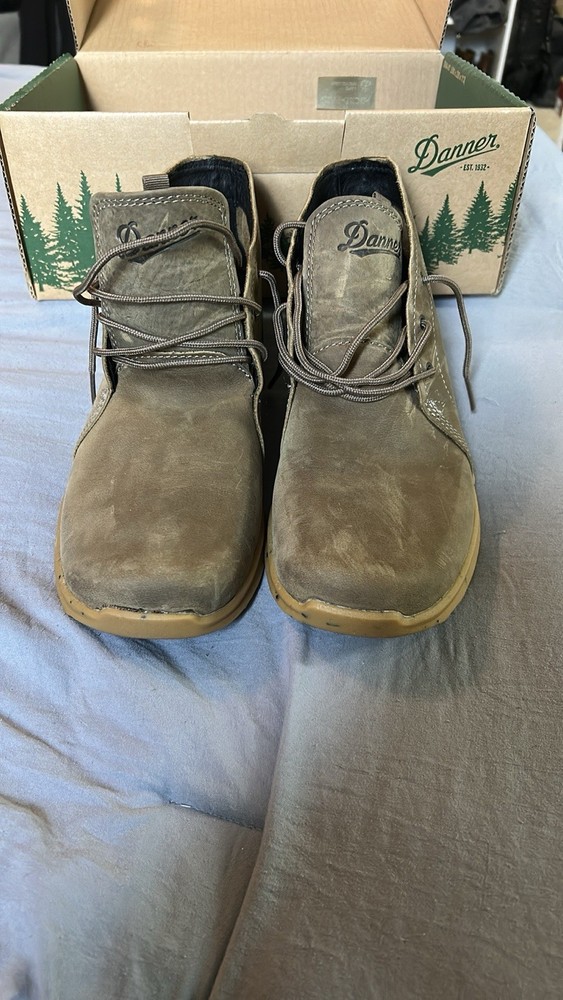 Danner Mens Brown Leather Boots Rugged Outdoor Comfort