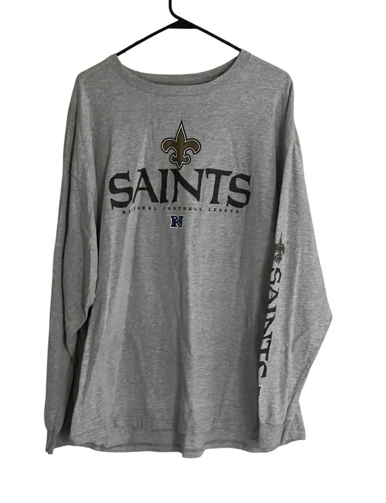 Vintage y2k New Orleans Saints Long Sleeve Shirt Size 2XL NFL Football Team 90s