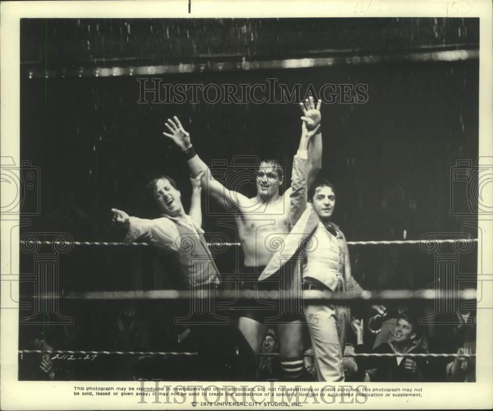 1978 Press Photo Sylvester Stallone with others in a scene from 