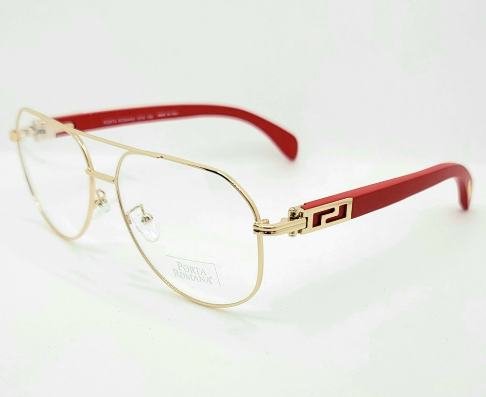 PORTA ROMANA SUNGLASSES  and frames   MOD.1516  gold  wood  red COLLECTION 2
