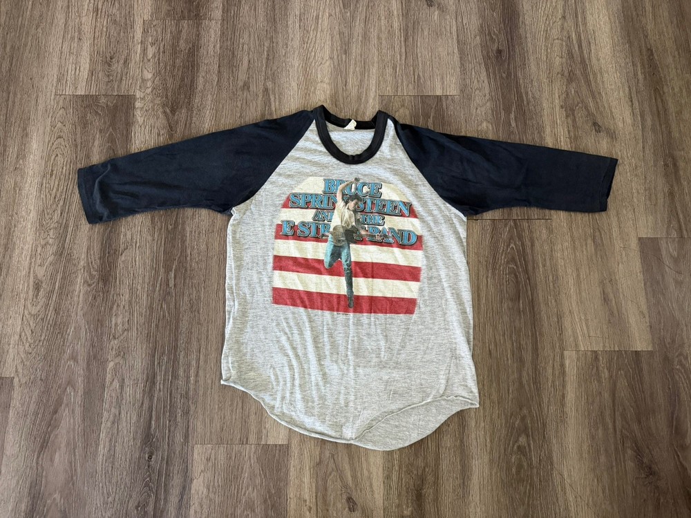 Vintage Bruce Springsteen Vintage Born to Run 1984-1985 Raglan Tee XL