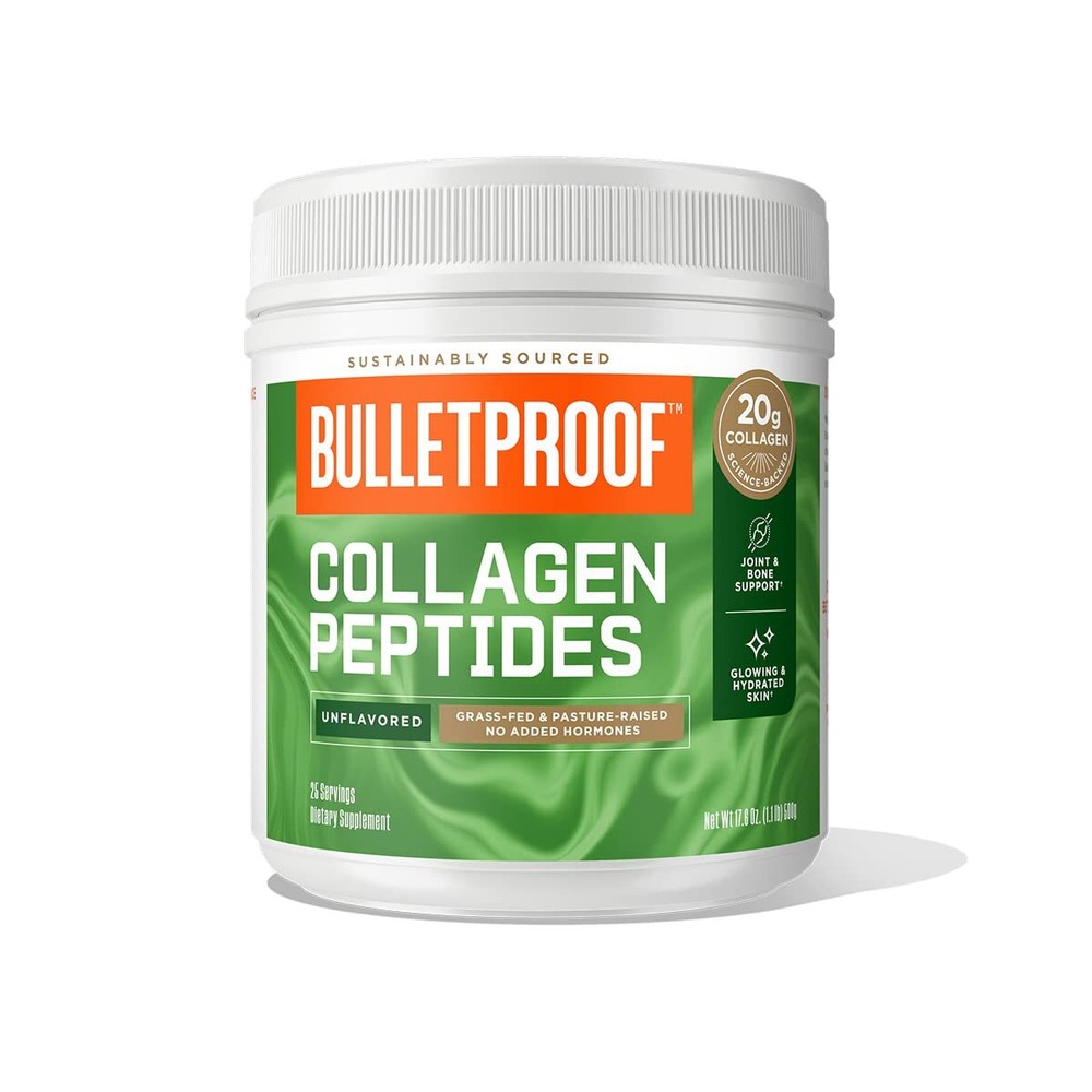 Unflavored Collagen Peptides Powder 17.6 Ounces Grass-Fed Collagen Protein an...