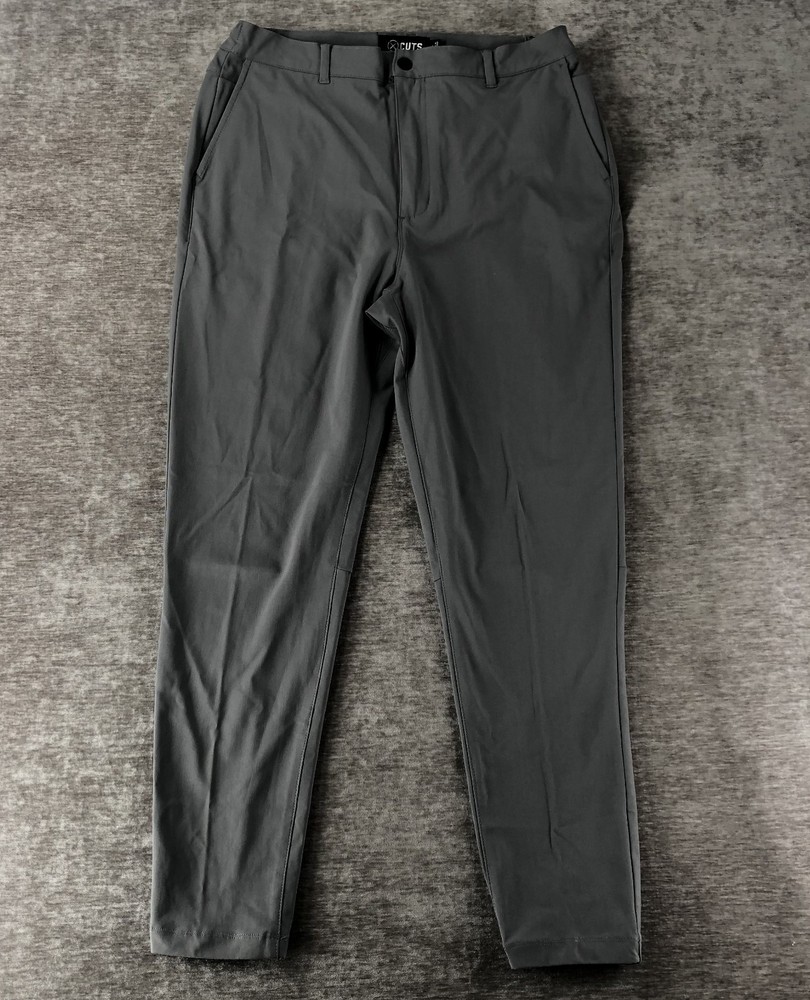 CUTS Clothing AO Performance Chino Pants Men's XL MB10057V 34x30 Gray Pockets