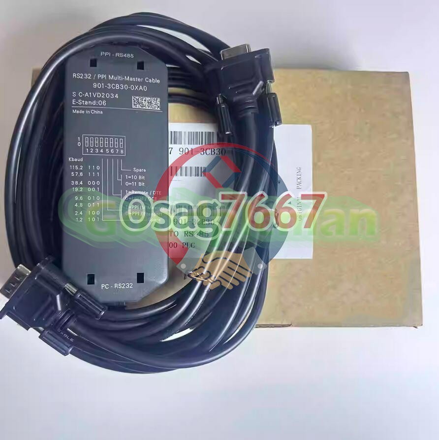 One New 6ES7901-3CB30-0XA0 Cable RS232 to RS485 PC/PPI for Siemens PLC S7-200