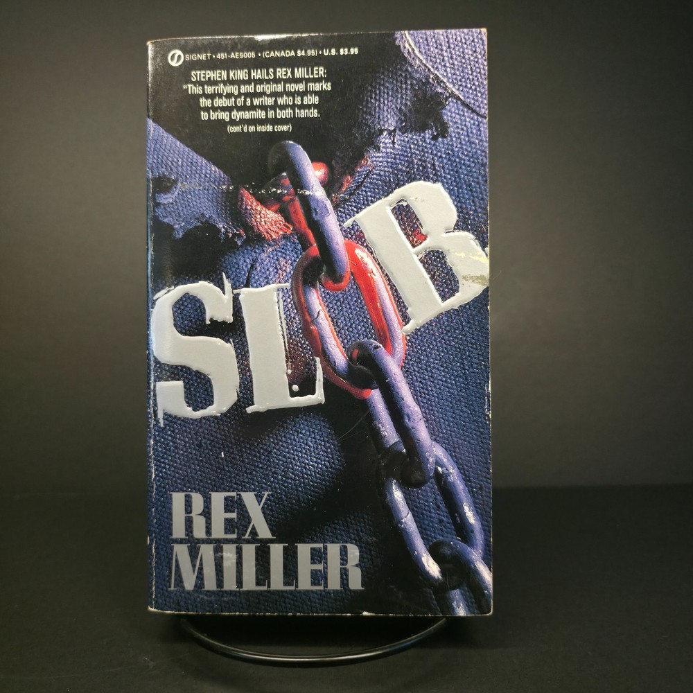 Slob by Rex Miller 1987 PB 1st Printing Signet Horror w/ Embossed Cover VG