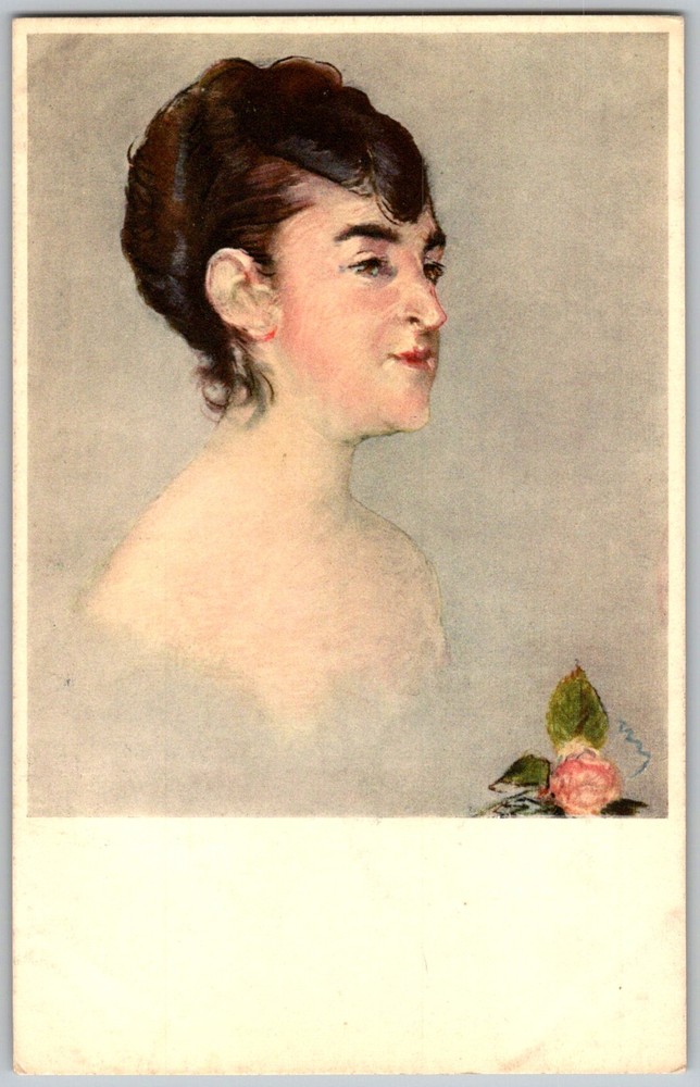 Antique Postcard Mlle Isabelle Lemonnier Portrait New York, NY 1910s