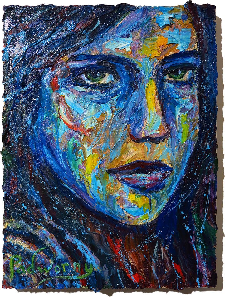 Original Oil█Painting Vintage█Girl Expressionist█Art  Abstract 2026 Young Woman