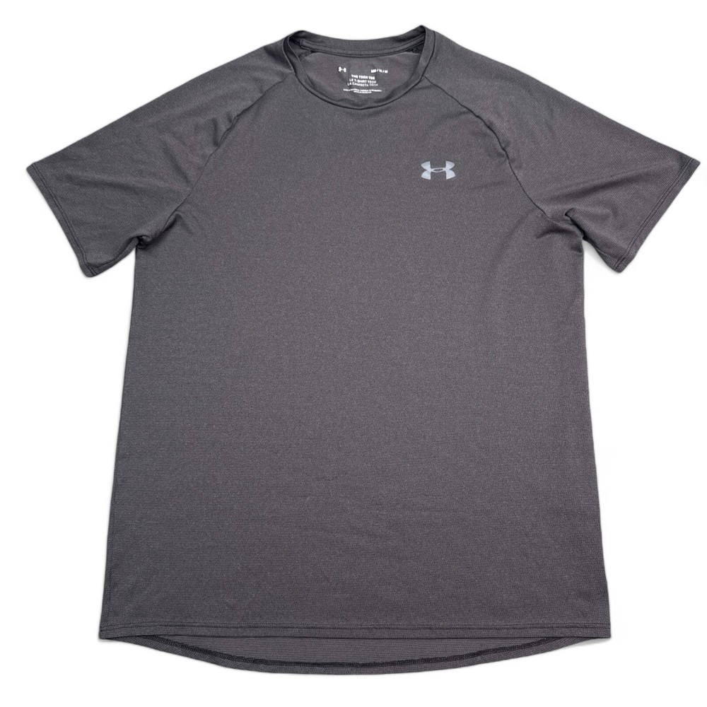 Under Armour Tech Tee Shirt Mens Size Medium Gray Moisture Wick Athleisure