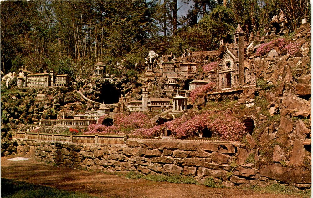 Ave Maria Grotto, St. Peter's Basilica, St. Agnes Basilica Postcard