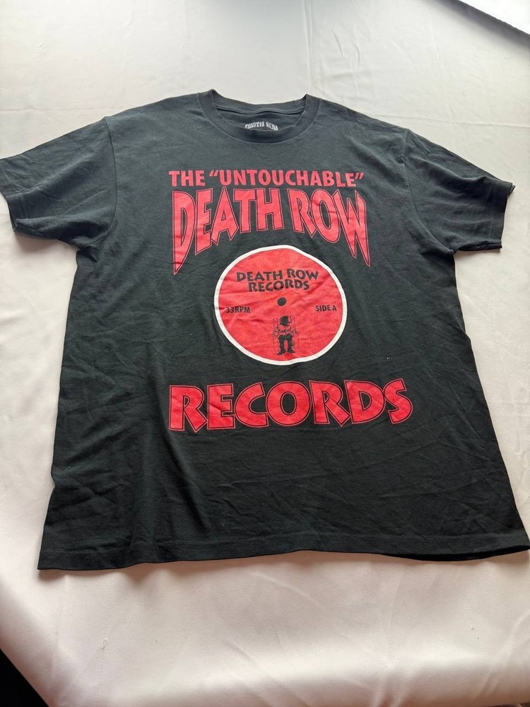 The Untouchable Death Row Records T shirt Size Large Black Dr Dre Snoop Dogg