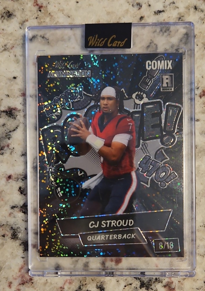 2023 Wild Card Alumination Comix Black Label CJ Stroud Edition - Rookie 8/18