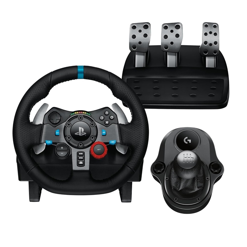 Premium Driving Force Wheel & Pedals with Shifter - Perfect for Racing Gamers