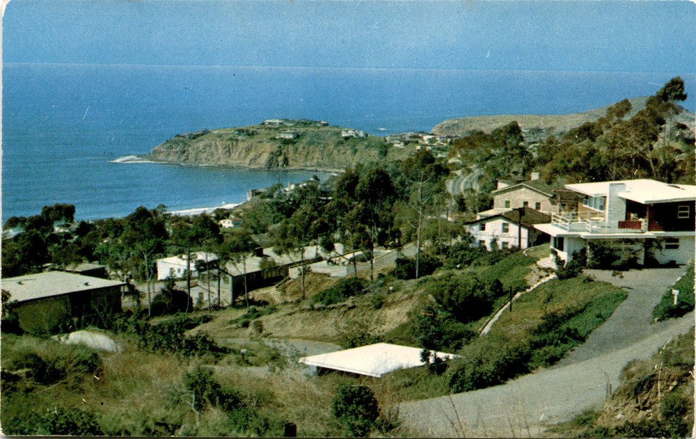R. M. Marriner, Laguna Beach, California, Emerald Bay, Eucalyptus Postcard