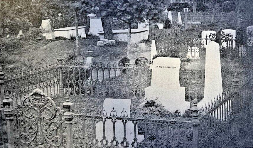 1912 Vintage Illustration Stonewall Jackson Grave at Lexington Virginia