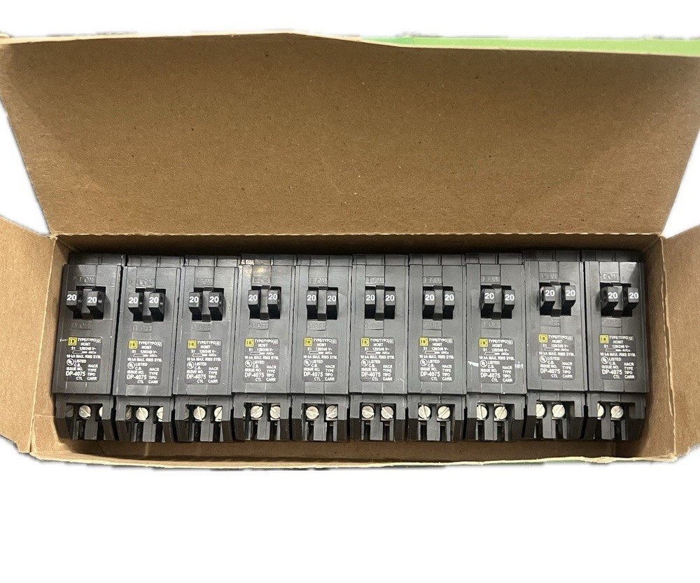 NEW!! Square D HOMT2020 Homeline 20 amp Twin 1 Pole Tandem Circuit Breaker