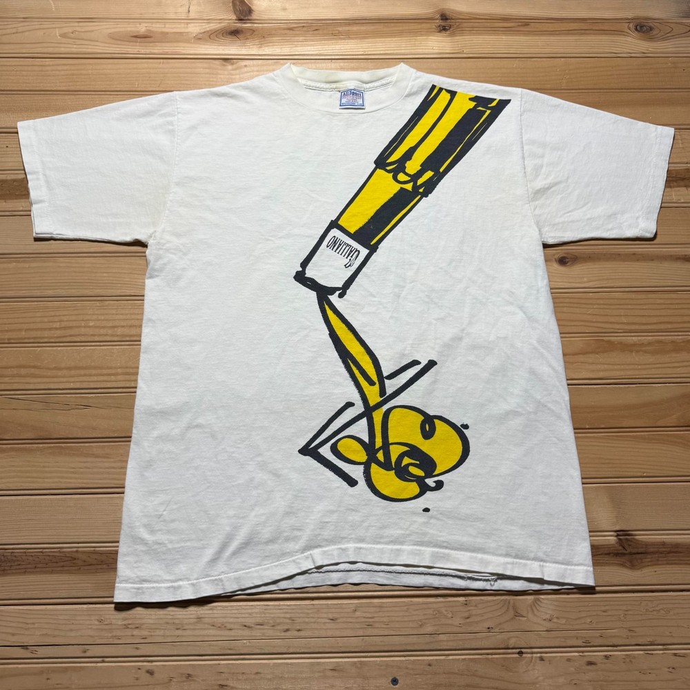 Vintage 90s Galliano Liqueur Alcohol Single Stitch Graphic Promo T-Shirt USA XL