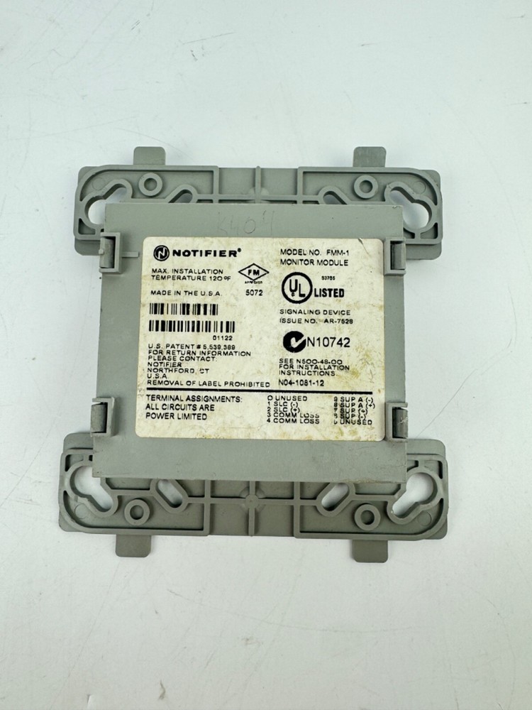 NOTIFIER Intelligent Addressable Monitor Module FMM-1