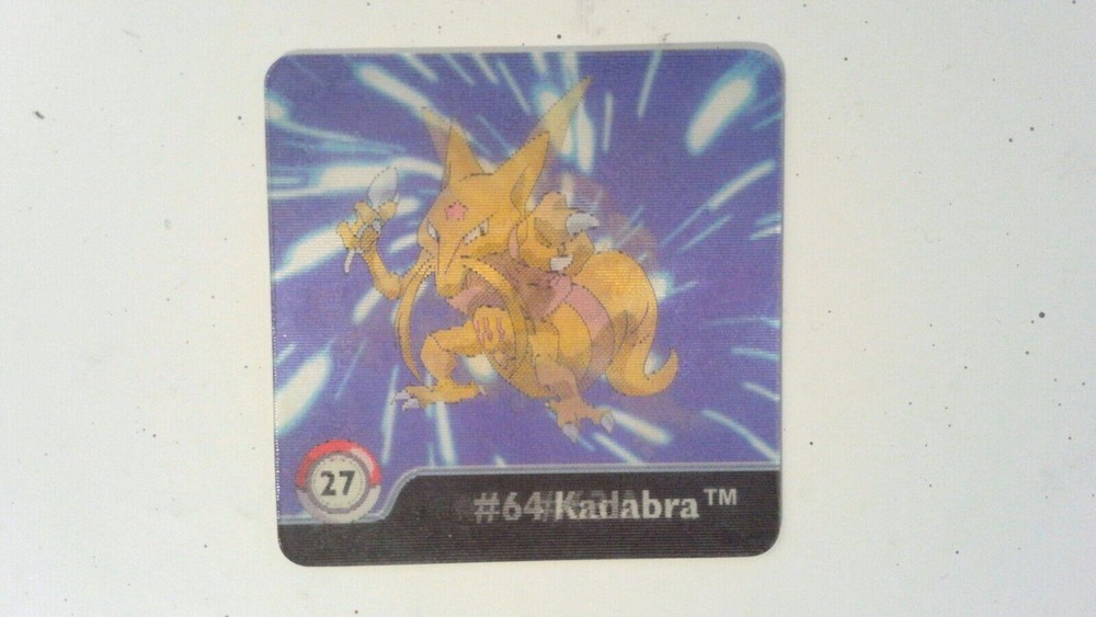 Artbox Pokemon Series One Action Flipz No 27 Abra Kadabra Alakazam Trading Card-image