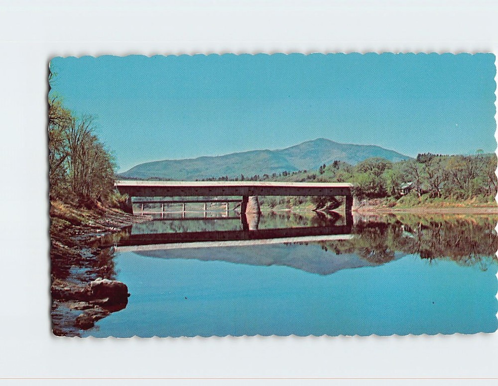 Postcard Cornish-Windsor Covered Bridge Connecting NH And Vermont USA