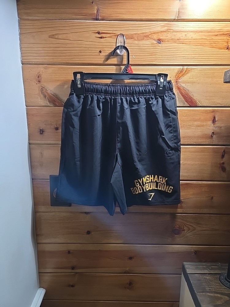 Gymshark NWT Mens Xs Black with Graphic Lifting Shorts New 0301
