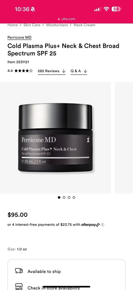 Perricone MD Cold Plasma Plus Advanced Face Serum