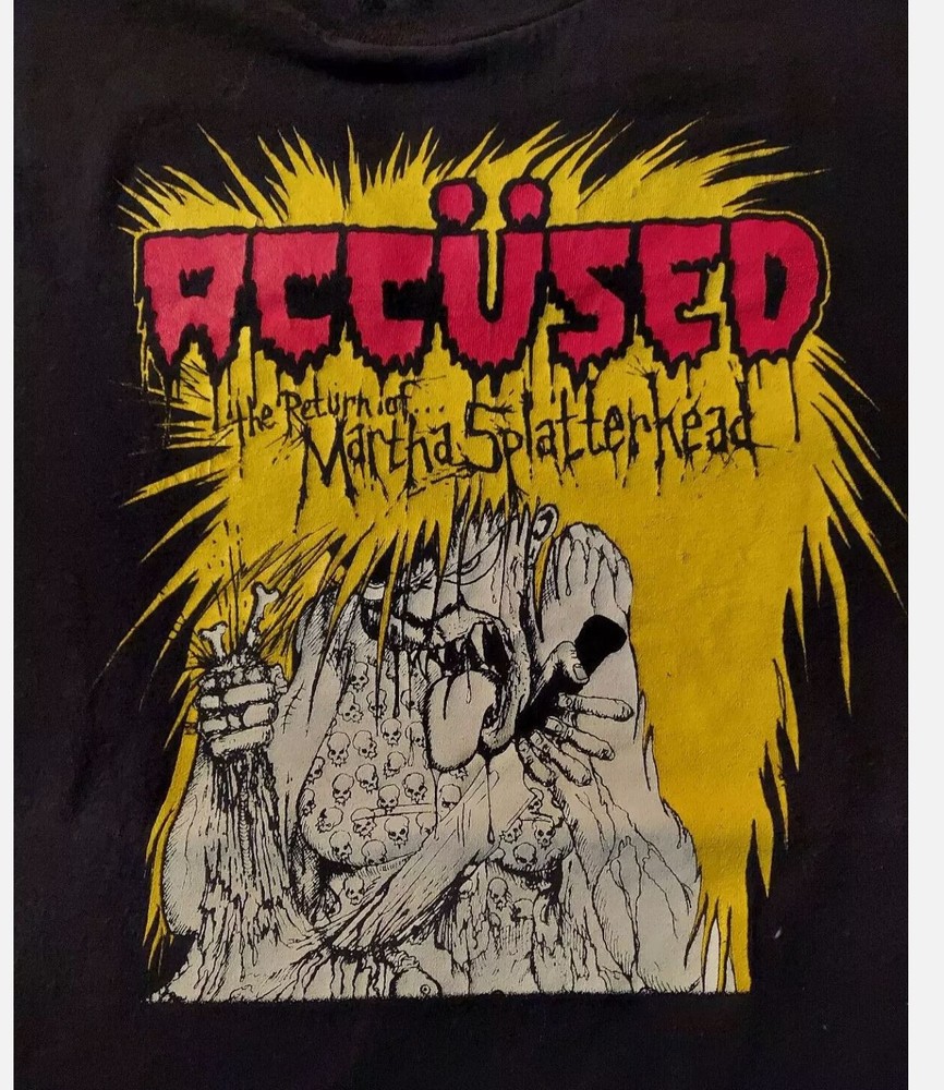 The Accused Band T-Shirt Short Sleeve Black Unisex Cotton S-2345Xl