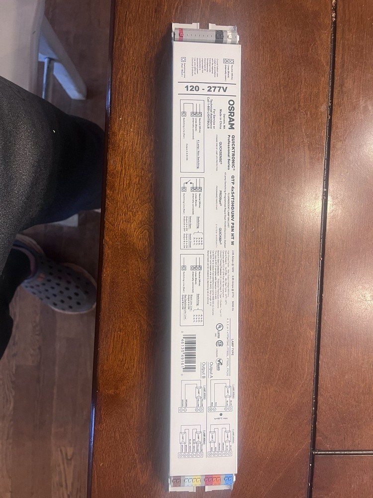 OSRAM QTP4X54T5HO/UNV PSN HT W T5HO Electronic Ballast - New No Box