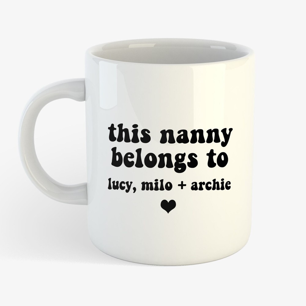 This Nanny Grandma Grandpa Grandad Belongs To Personalised Custom Mug Cute Gift