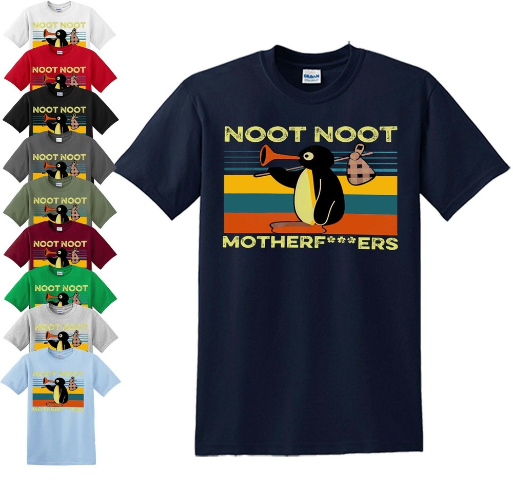 Pingu Noot Noot T-Shirt Men's Funny Motherf*ckers Offensive Rude Funny Top Tee