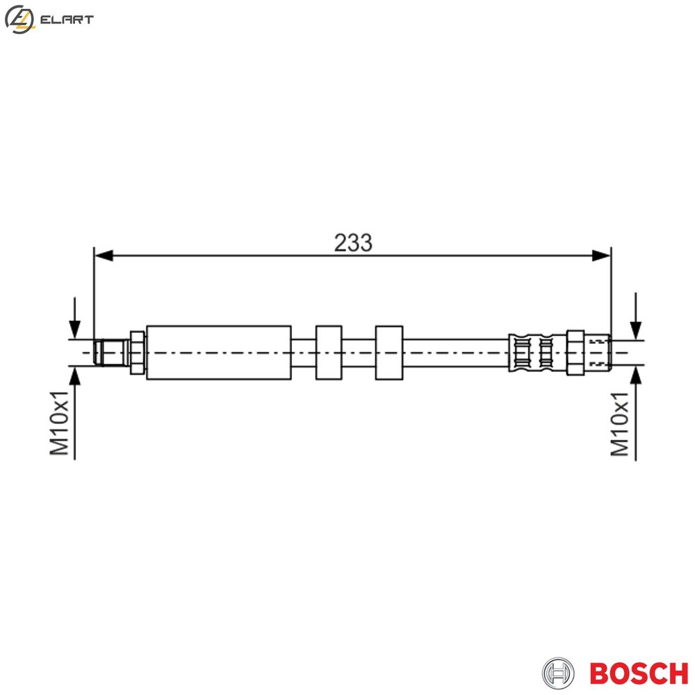 BRAKE HOSE 1 987 476 418 FOR AUDI 100 V8 500 A6/S6 ACE/AAD 2.0L ADR 1.8L 4cyl A6