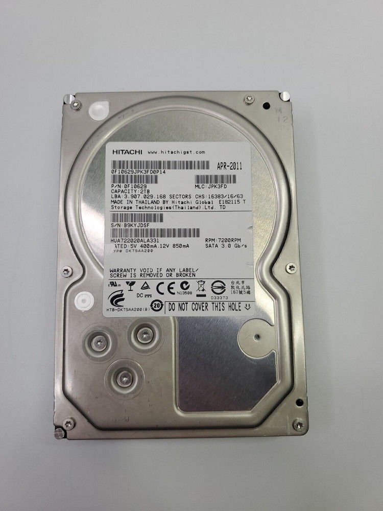 HITACHI HUA722020ALA331 2TB 3.5