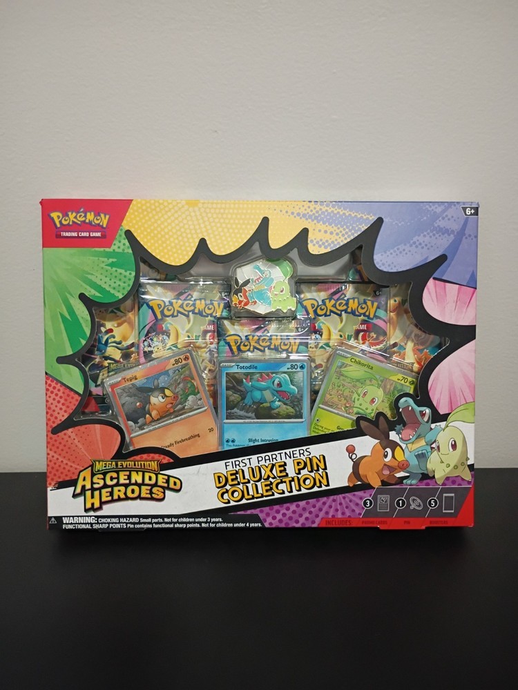 Pokemon Ascended Heroes First Partner Deluxe Pin Collection Sealed New