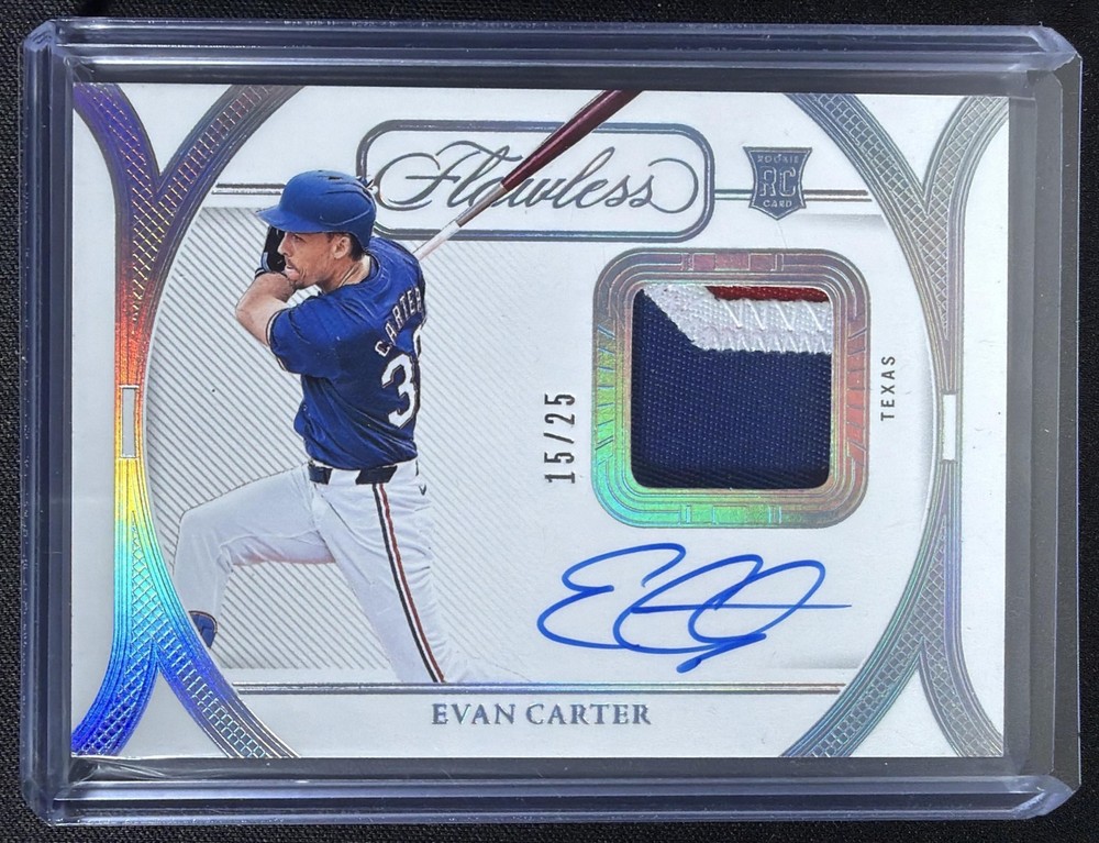2024 Panini Flawless Evan Carter #PPH-EC Prime Patch Auto Horizontal /25
