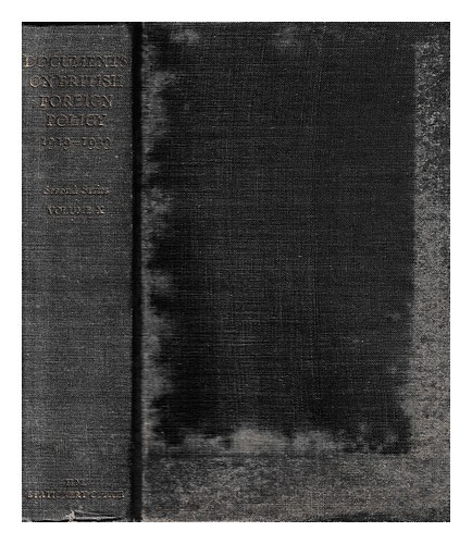 MEDLICOTT, W. N. (ED.) Documents on British foreign policy, 1919-1939. Second se