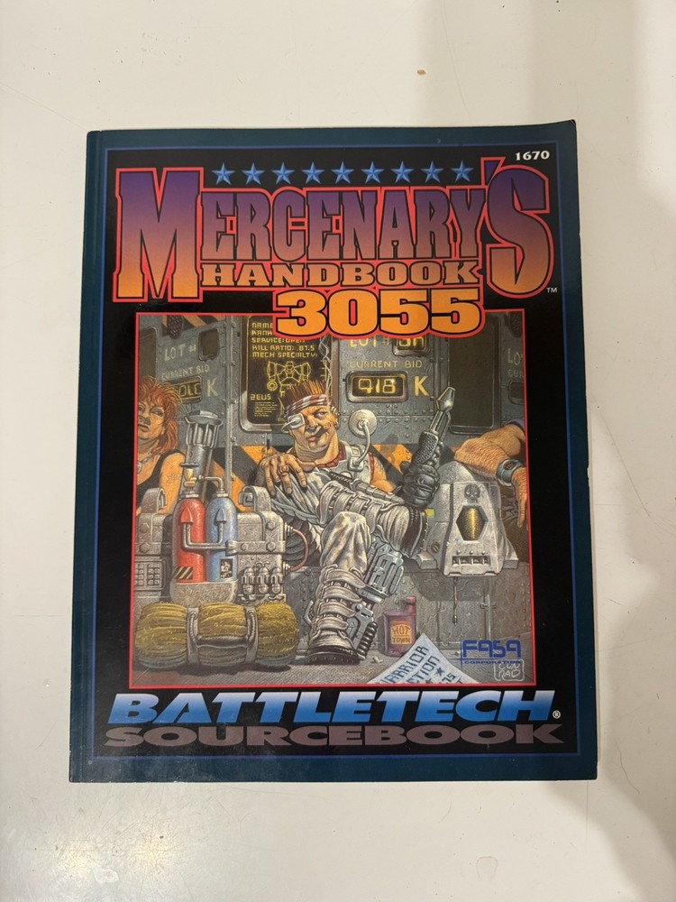 Battletech Mercenary's Handbook 3055 1670 Sourcebook 1993 FASA RPG