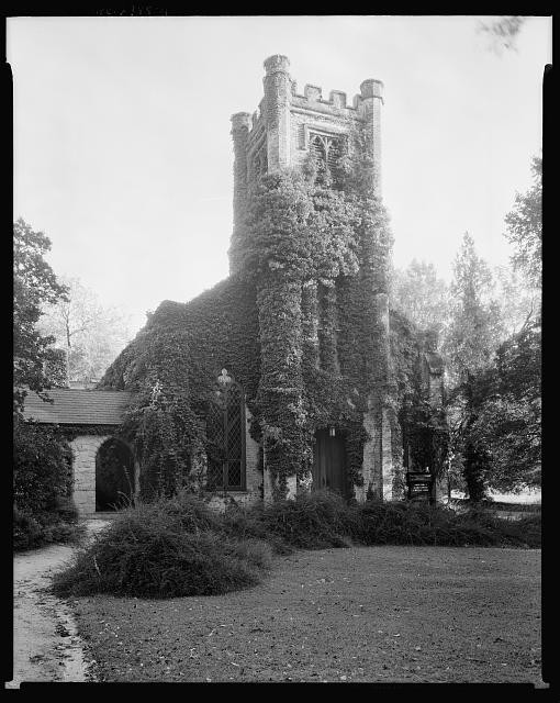 Chapel Hill North Carolina 1938 University of N.C. Library Ivy Tower Church