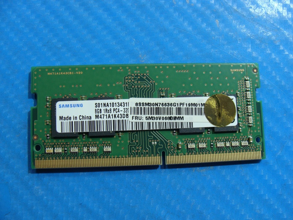 Lenovo E15 Gen 2 with Samsung 8GB PC4-3200AA SO-DIMM RAM M471A1K43DB1