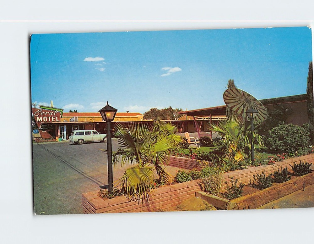Postcard Coral Motel El Paso Texas USA